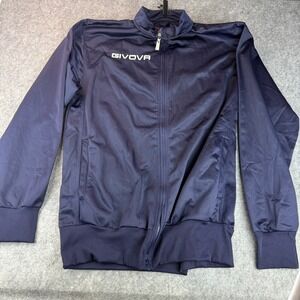 Givova Track‎ Jacket Embroidered Full Zip Hooded Men Size 2XL Lightweight NWT